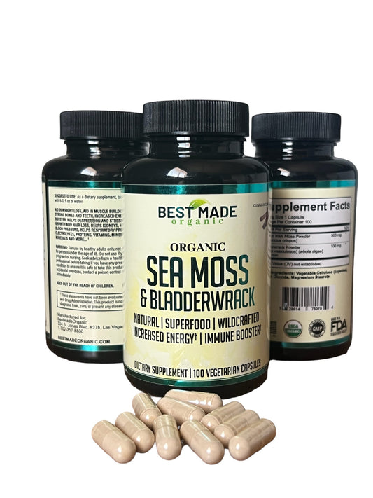 Dr Sebi Organic Sea Moss and Bladderwrack Capsules