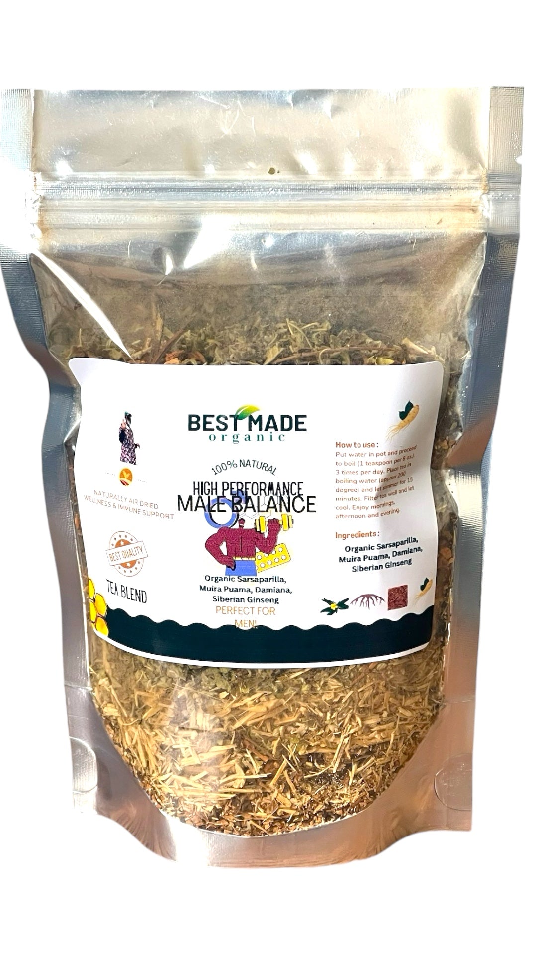 Male Hormonal Tea Blend, Mens Hormone Balance Tea Male Fertility