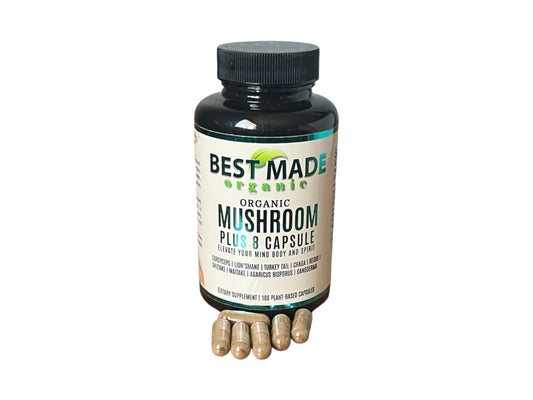 Mushroom Complex Capsules | 100 Count | Full Spectrum Complex of Super 8 Mushrooms